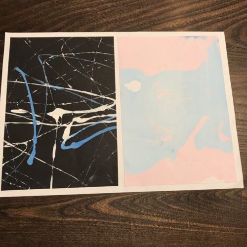 ビー玉で絵を書いてみる